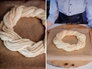 Karin Offinger_ Les Tissus Colbert_Franzbrötchen_Hefezopf_ Weihnachtsbäckerei_Zimtbrötchen